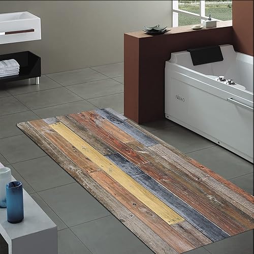 Flannel Mat Non Slip Bright 3D Print for Bedside and