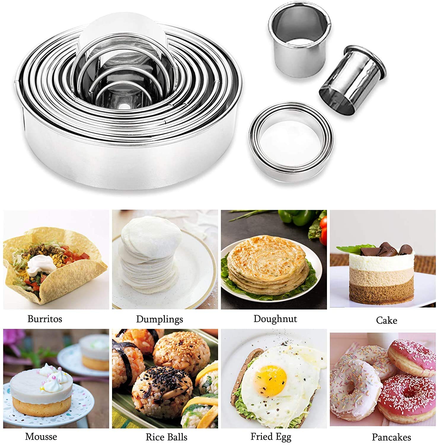 Caja Galletas SCHYIDA Cortadores De Galletas Redondas, 11 Moldes Redondos Para Galletas Y 1 Caja De Almacenamiento Juego De Moldes De Acero Inoxdable Para Galletas De 11 Tamaños Aros Cortadores Para Repostería Caja Galletas SCHYIDA Cortadores De Galletas Redondas, 11 Moldes Redondos Para Galletas Y 1 Caja De Almacenamiento Juego De Moldes De Acero Inoxdable Para Galletas De 11 Tamaños Aros Cortadores Para Repostería