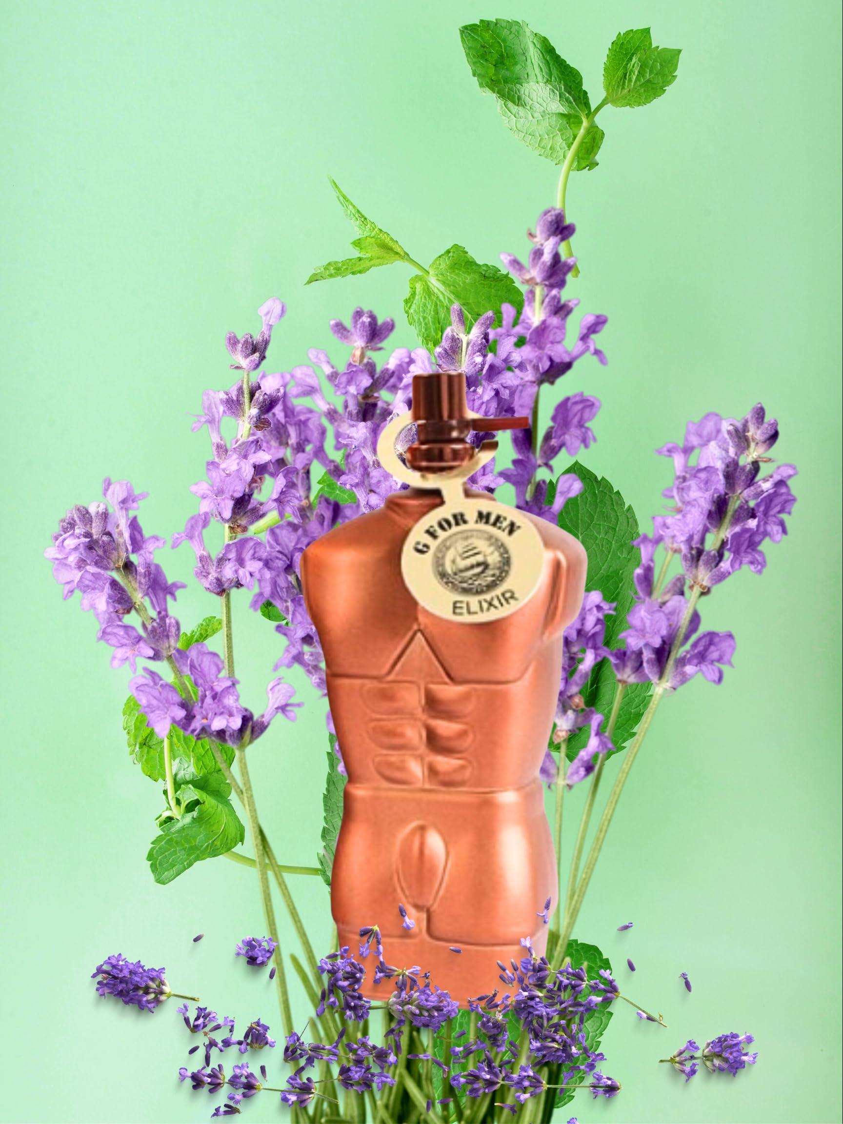 G FOR MEN ELIXIR EAU DE TOILETTE 3.4 FL. OZ. Oriental Fougere fragrance for men.