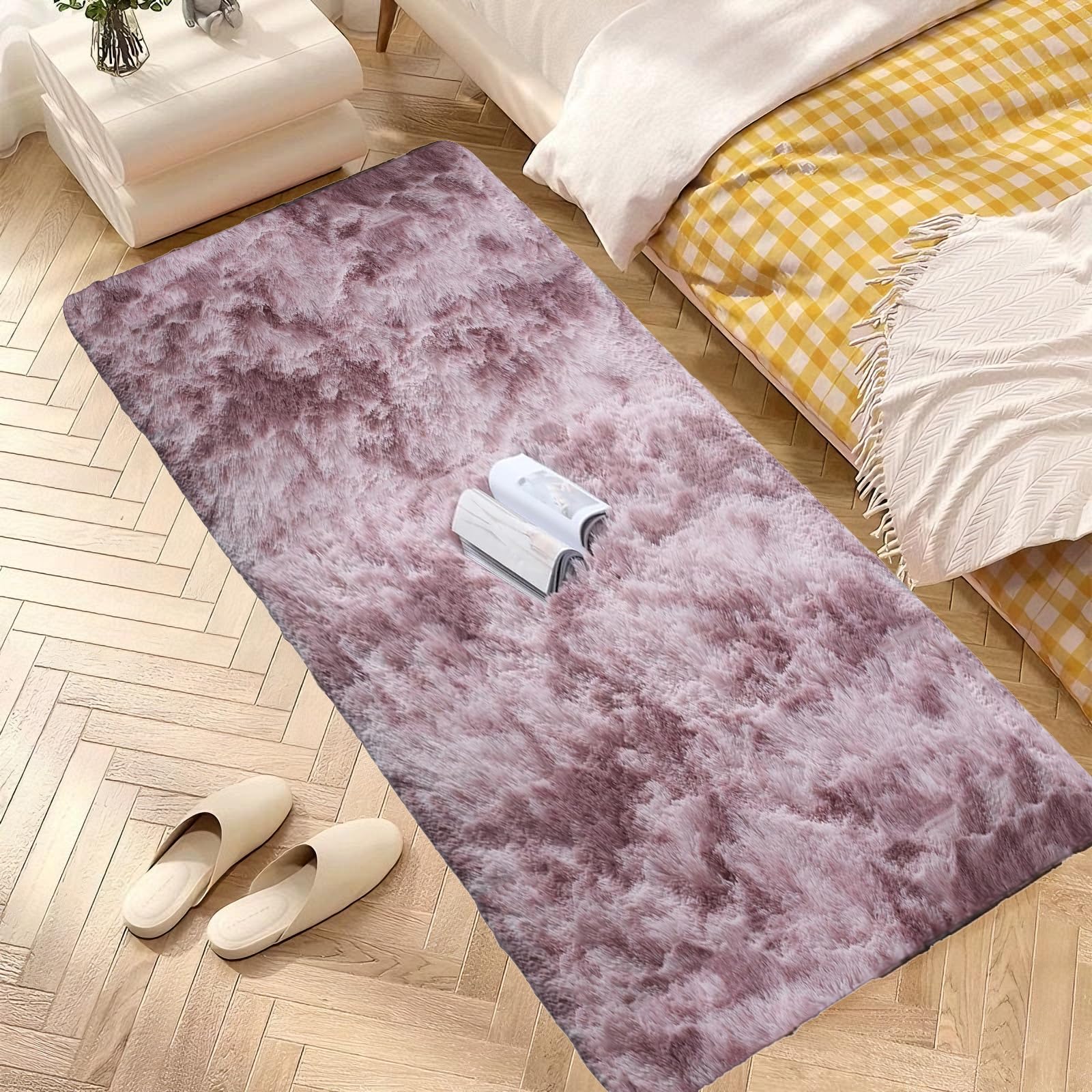 Tapis Shaggy 140x420 cm Tie Dye-A pour salon et chambre