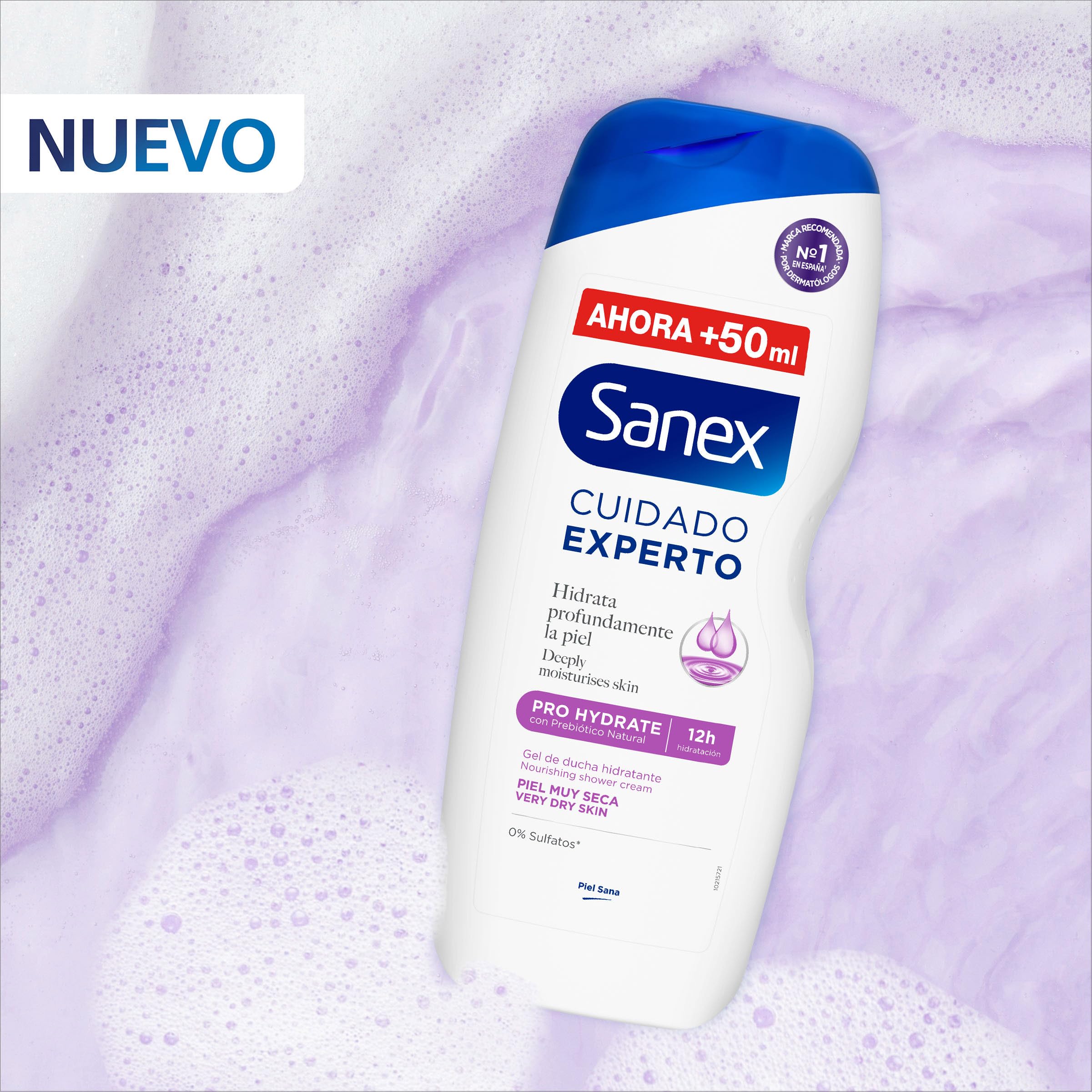 Sanex Expert Care Pro Hydrate żel pod prysznic, opakowanie 12 sztuk x 600 ml, żel do kąpieli dla bardzo suchej skóry, delikatnie oczyszcza, nawilża i zmiękcza skórę, kompleks prebiotyczny i