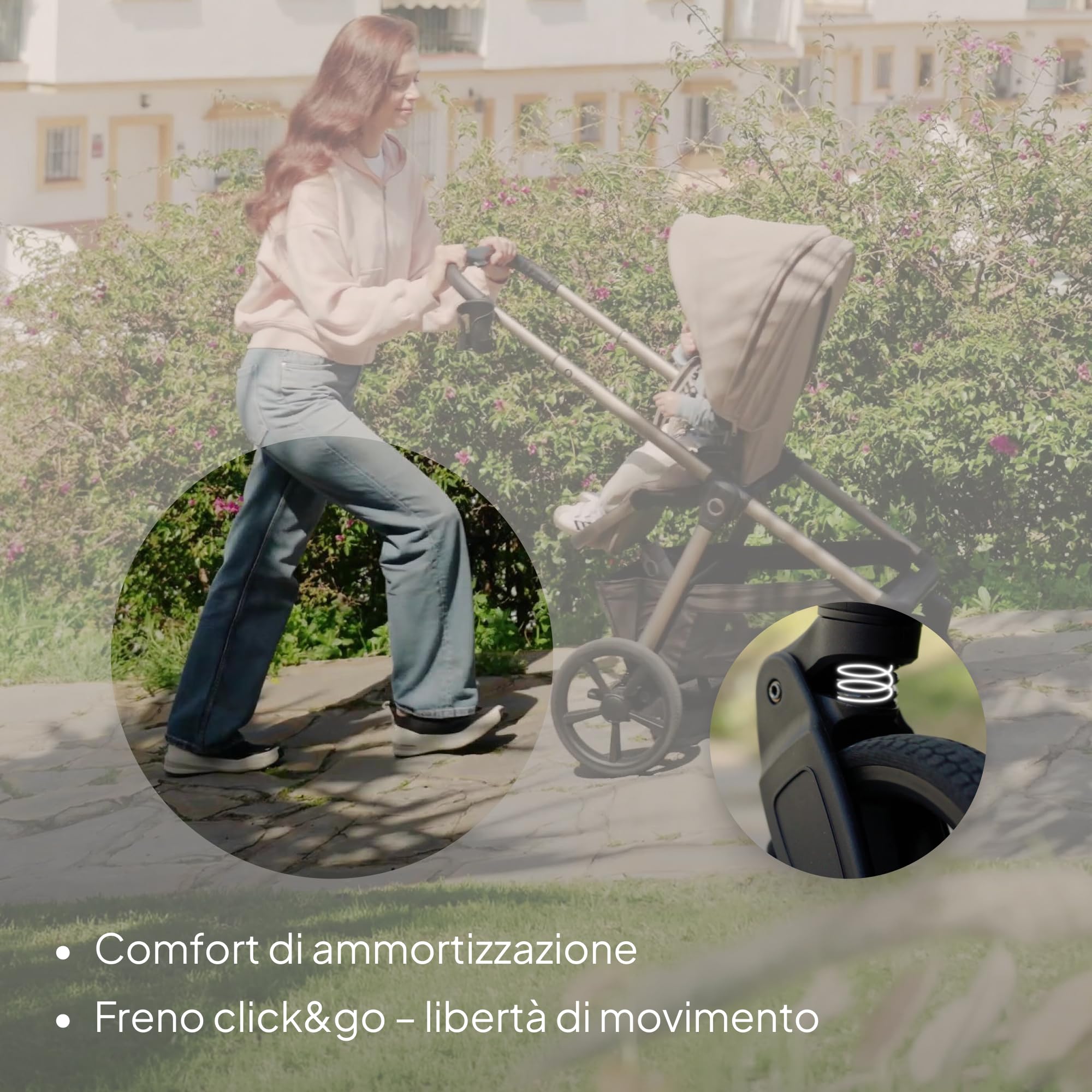 LIONELO Carmine Passeggino Trio 3 in 1 per Bambini 0-4 Anni fino a 22 kg | Sistema Modulare Pieghevole, Navicella Portatile e Seggiolino Auto Ovetto, Ruote GravelTech, Ammortizzazione, Cappottina XXL