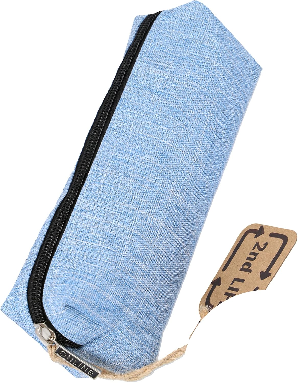Online 2nd Life Pencil Case, Blue, Material Made from Recycled PET for a Clean Environment Dimensions 20 x 5 x 6 cm
