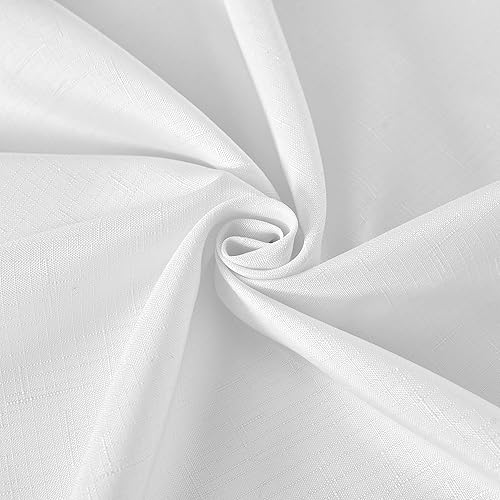 Miniatura 9 de Fitable Manteles rectangulares de lino sintético de 60 x 102 pulgadas, paquete de 2 manteles texturizados para mesas de 6 pies, fundas de mesa de