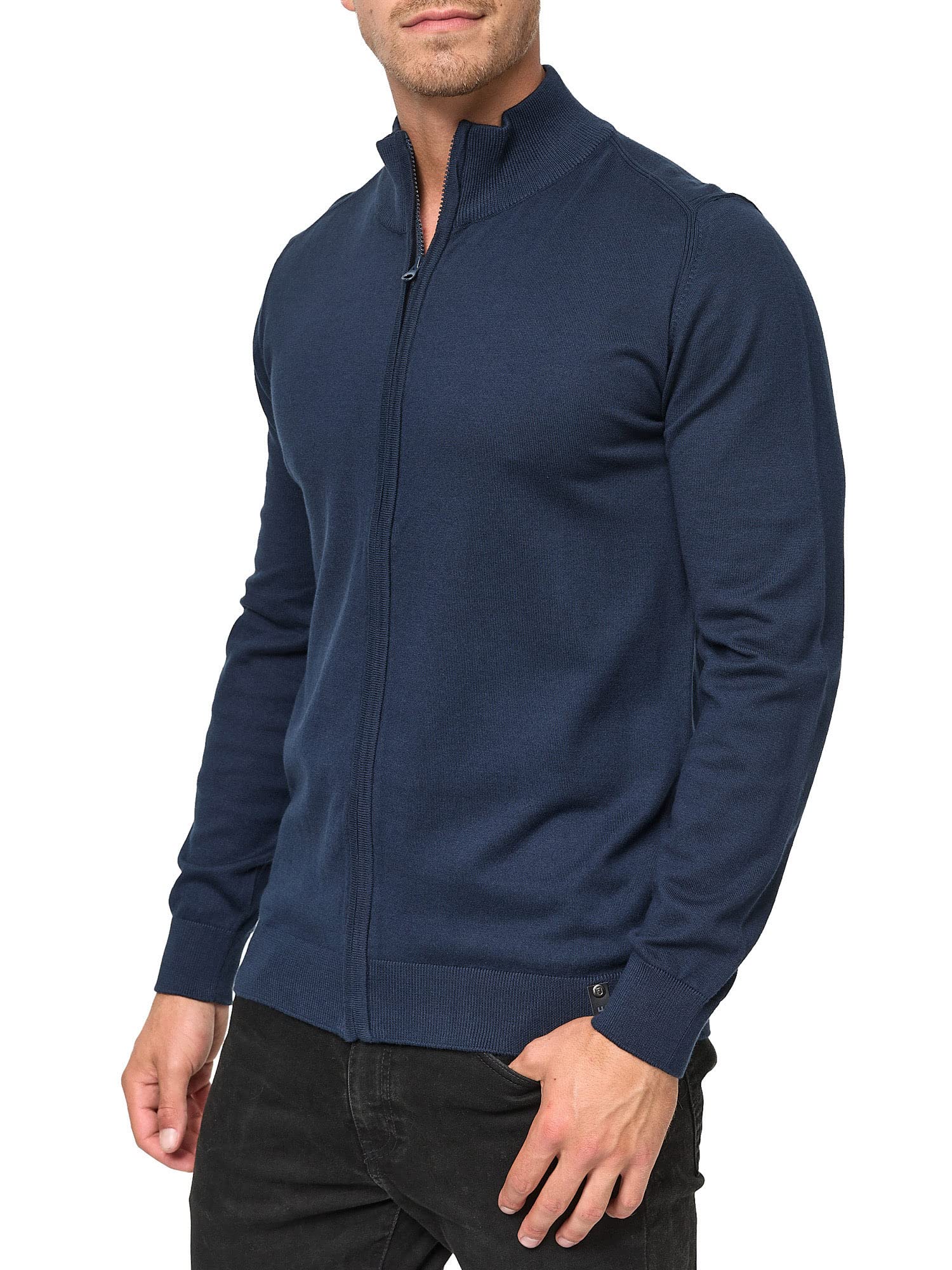 Indicode Cárdigan con Cuello Alto 80% Algodón