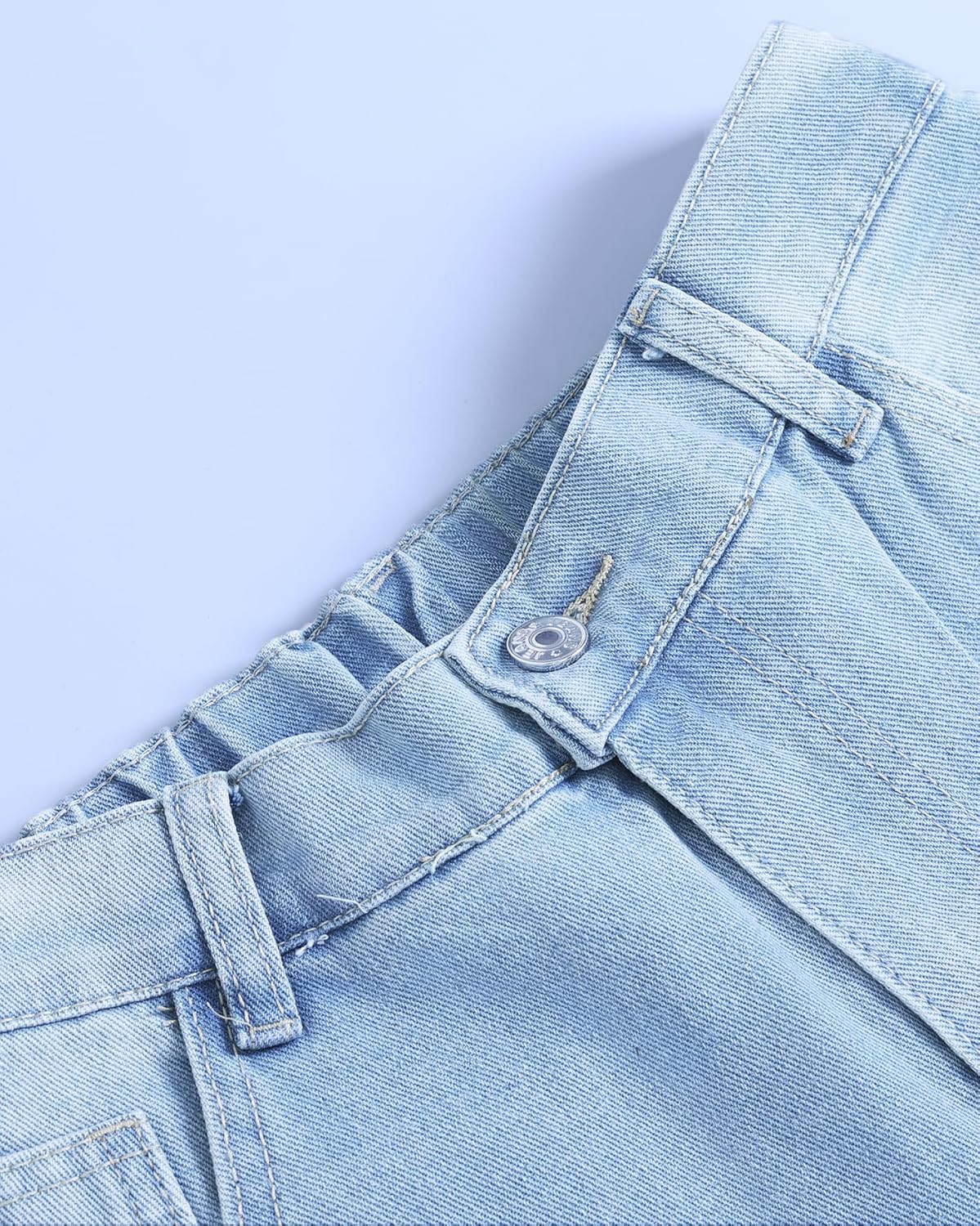 Kedera Women's Baggy Wide Leg Barrel Jeans Horseshoe Casual Boyfriend Denim Pants Loose Fit Trousers - Image 4