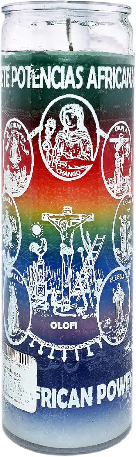 12 PCS Candle 7 African Powers 7 POTENCIAS AFRICANAS 120 Hours