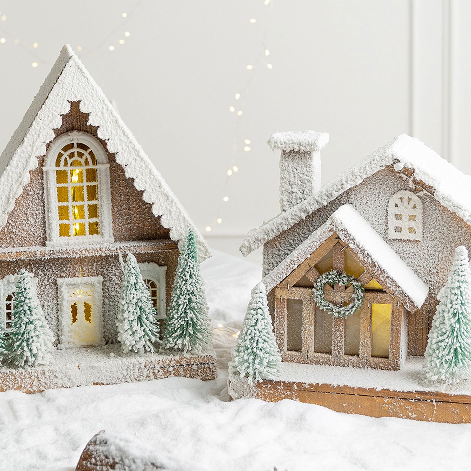 Decorazioni Natalizie in Legno Illuminate, G