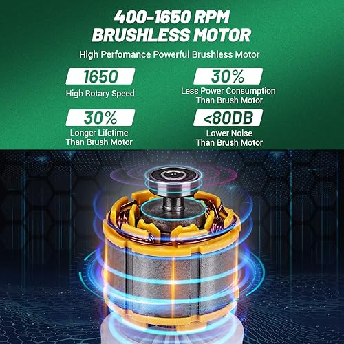 Miniatura 5 de ALEAPOW Paquete de destornilladores eléctricos de 4 V con taladro sin escobillas inalámbrico ALEAPOW D10, kit de taladro de 20 V