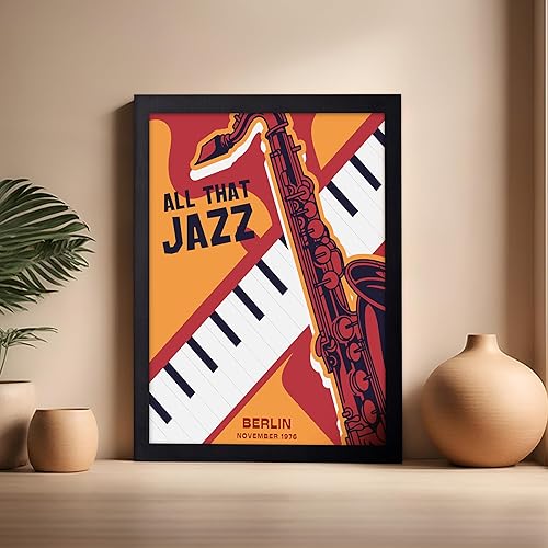 Vista 224 de Poster Master Póster de jazz vintage, impresión retro del festival de jazz de París, arte musical, regalo ideal para hombres, mujeres, músicos