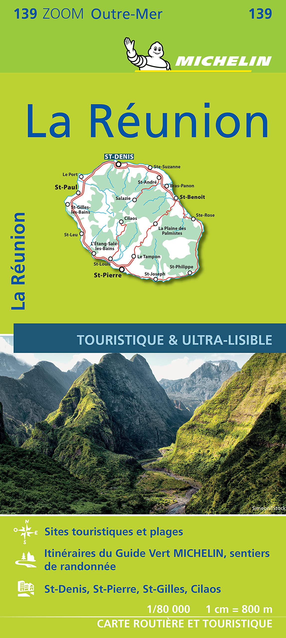 Michelin Zoom Outre-Mer La Reunion Map