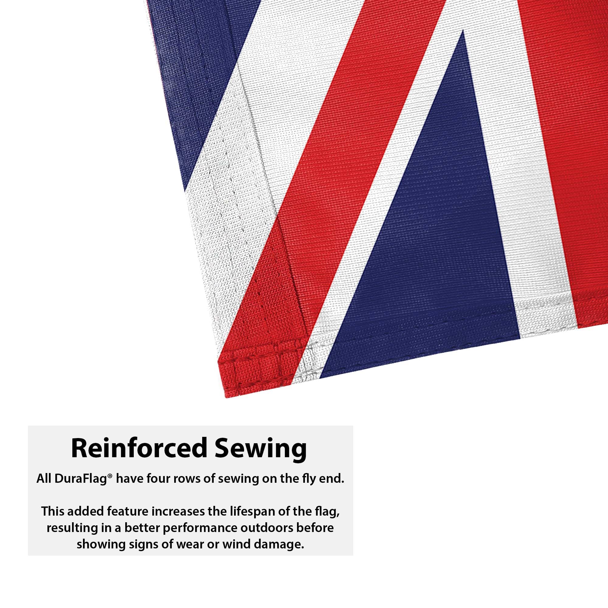DuraFlag Union Jack Royal Crest 3ft x 2ft with Rope and Toggled - Image 4