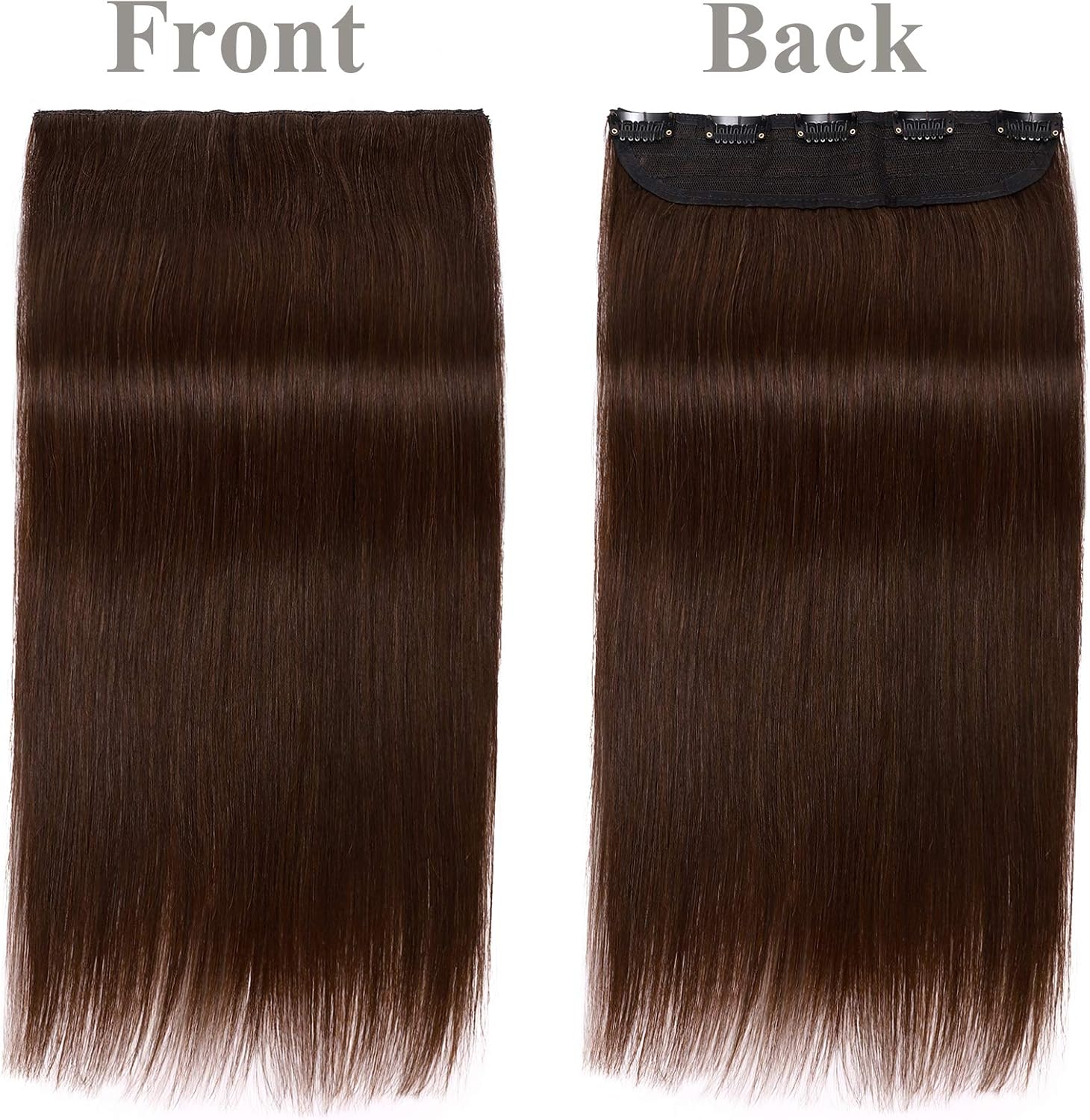 14 inch SEGO Clip in Hair Extension Human Hair One Piece THICK [4