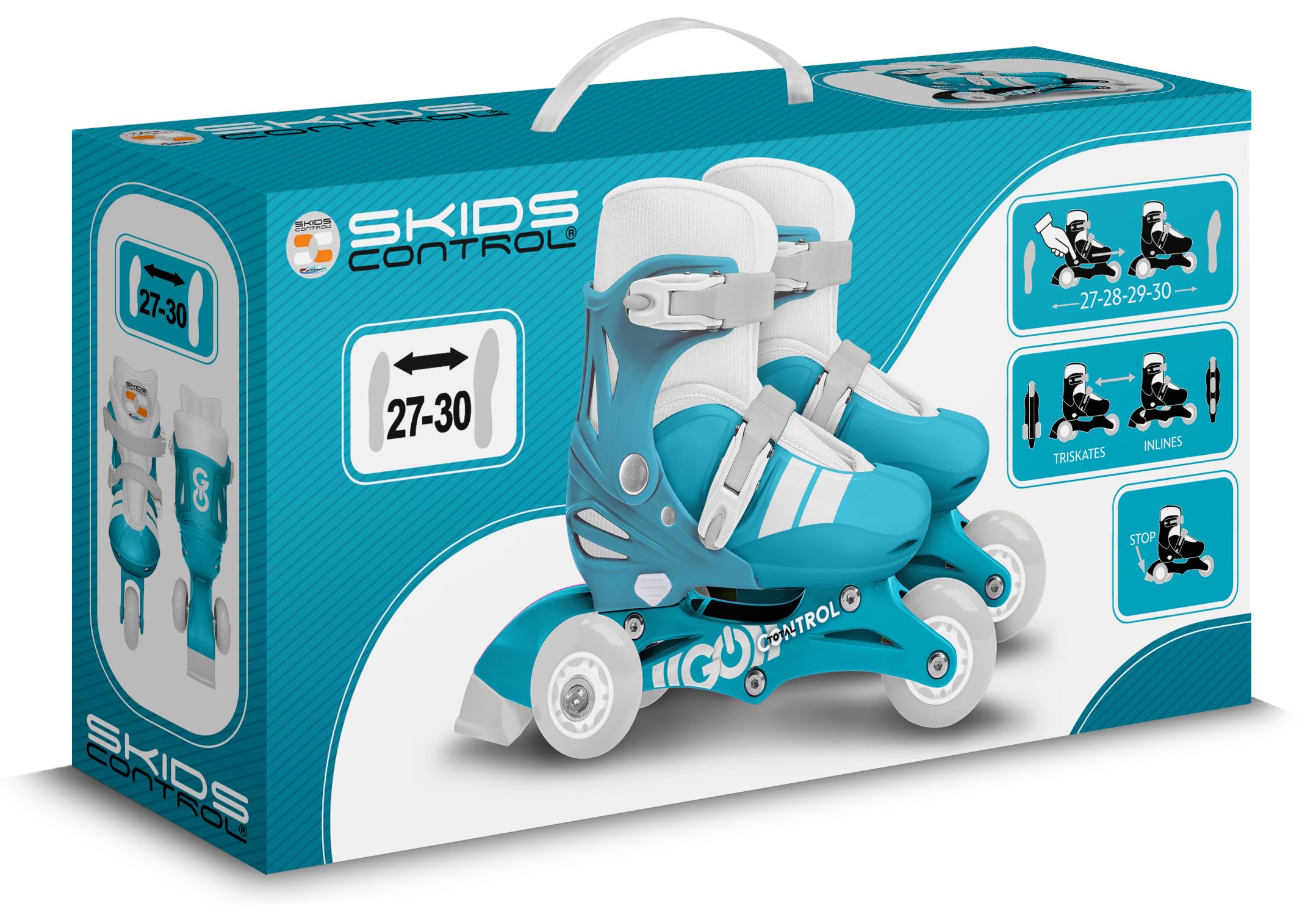 Rollers TRISKATES SKIDS Control Mixte 27-30, Blue