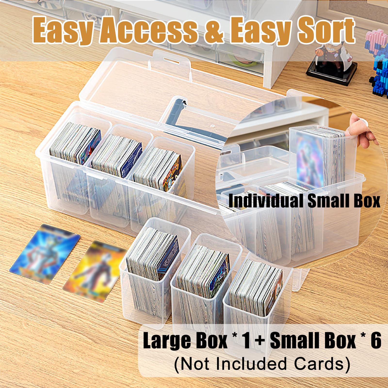 プチヴェールボックス 収納ボックス トレカ収納 救急箱 ハンドル付き