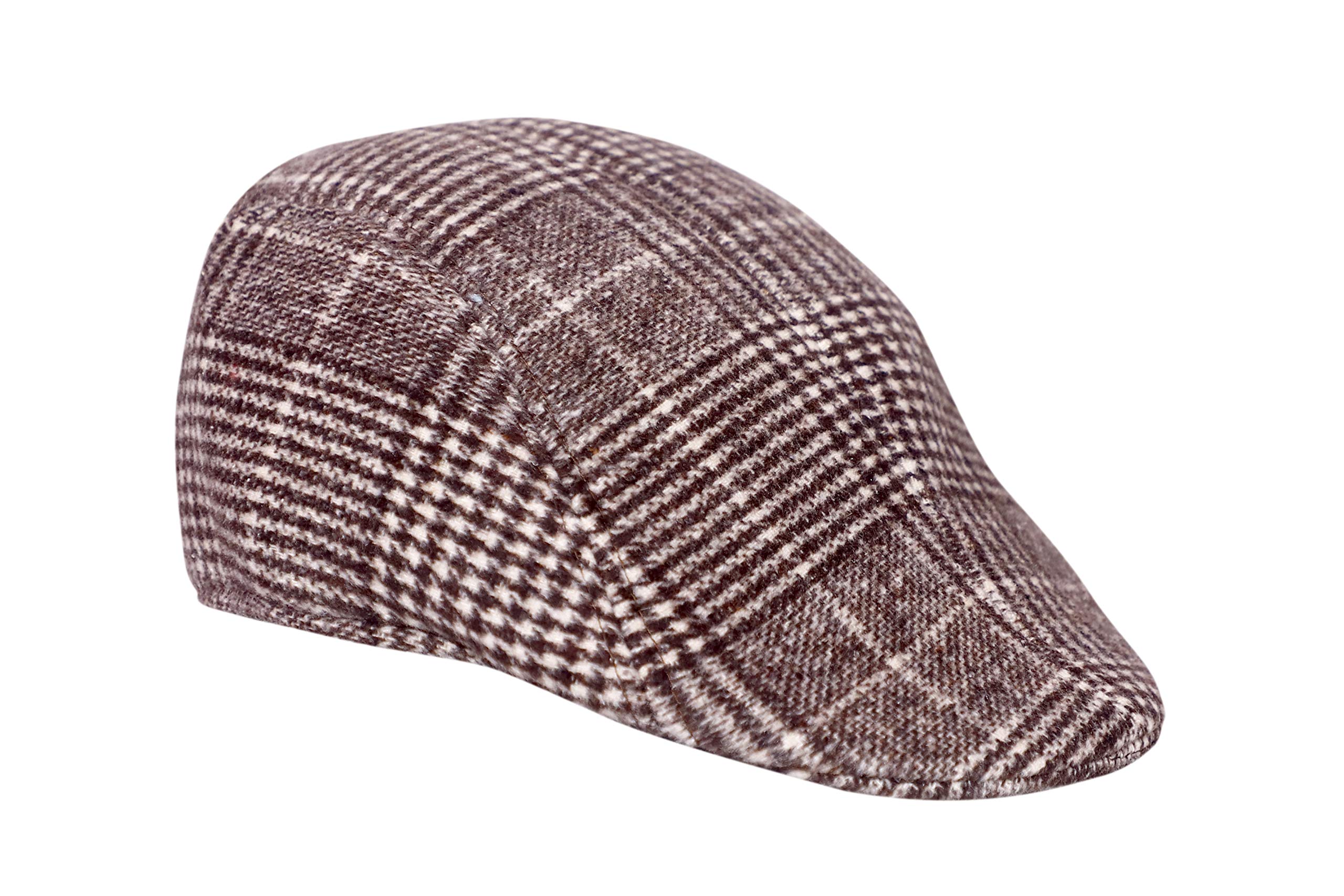 R&D Unisex Autumn Checkered Vintage Herringbone Flat Caps/Boy or Male Durable Sports Peaked Riding Hats/Beret Country Brown Golf Hatss Capss (B0BDZS9QHH) Amazon Price History, Amazon Price Tracker