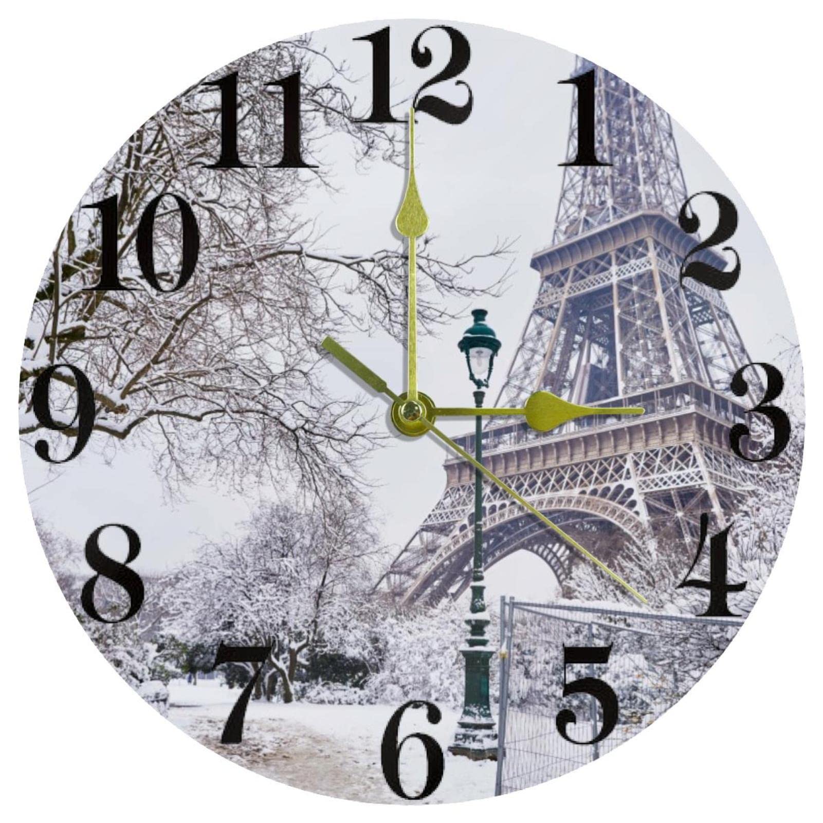 Horloge murale silencieuse sans tic-tac à quartz pour un sommeil serein