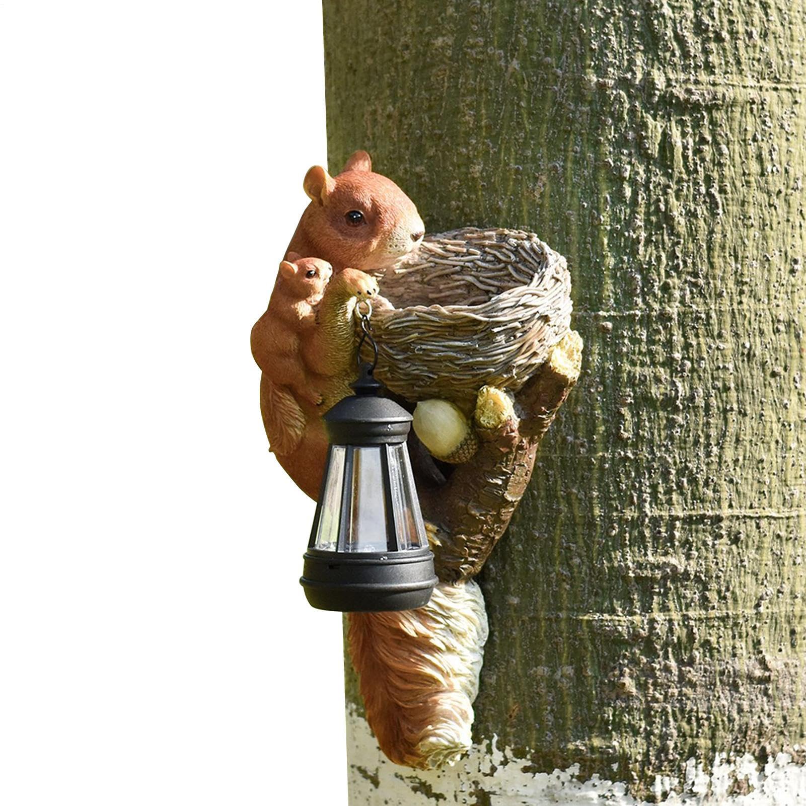 Statua di scoiattolo Ornamenti figurine decorative di animali in