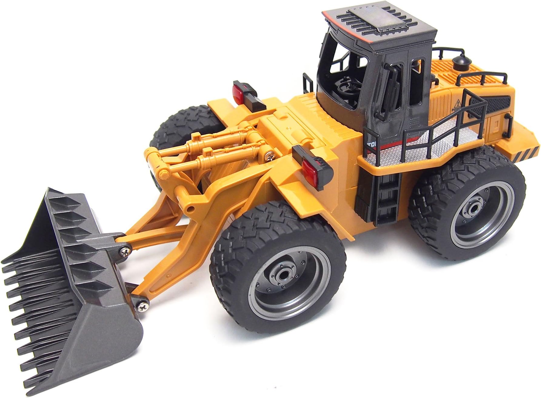 Amewi 22304 Scale, 2.4GHz, Wheel Loader with Metal Loading Shovel, 1:18, Yellow