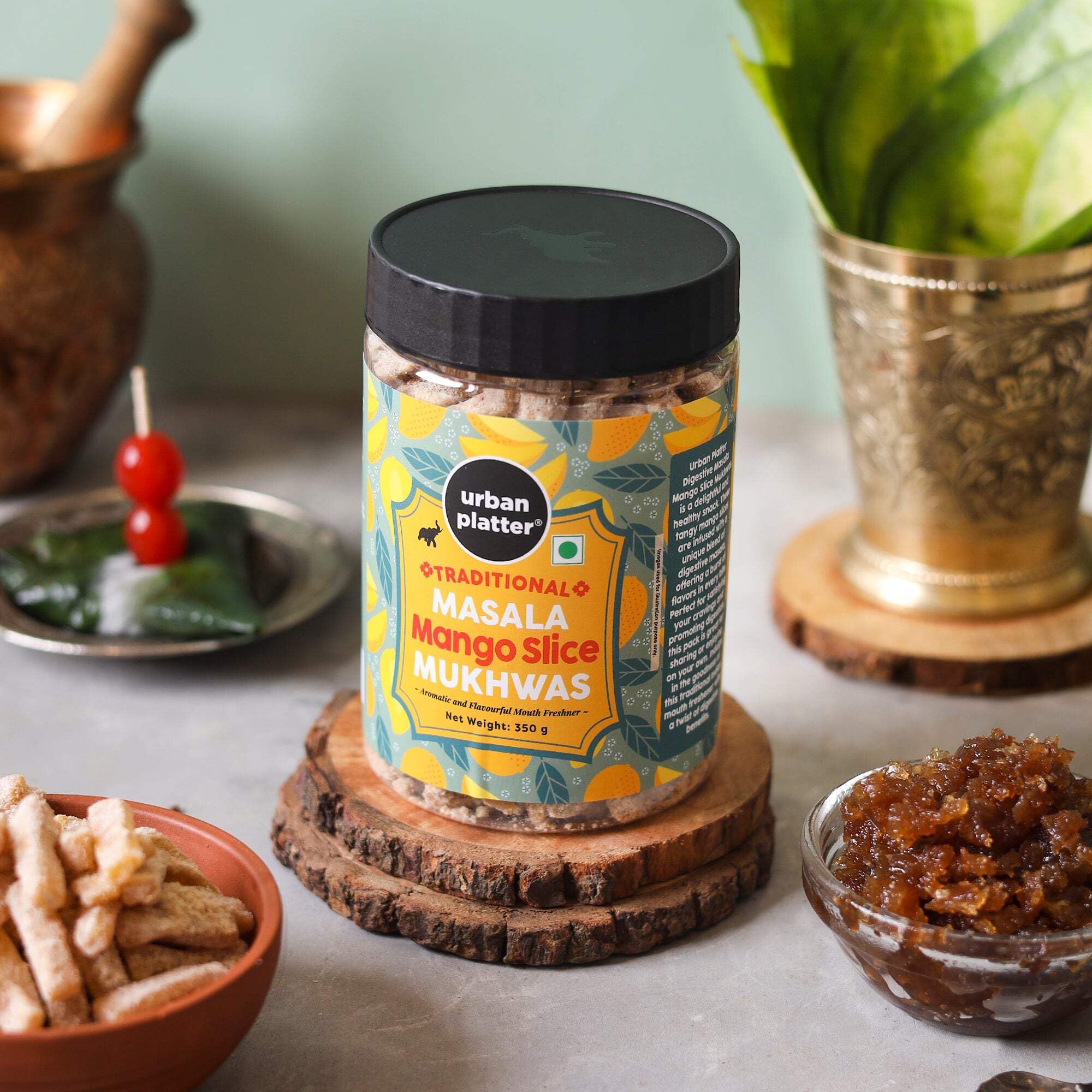 Urban Platter Masala Mango Slice Mukhwas, 350 g 1