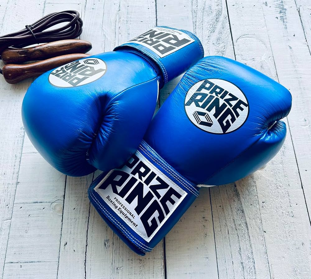PRIZE RING 14OZ ボクシンググローブ 青 Amazon.co.jp: PRIZE RING／プライズリングボクシンググローブ