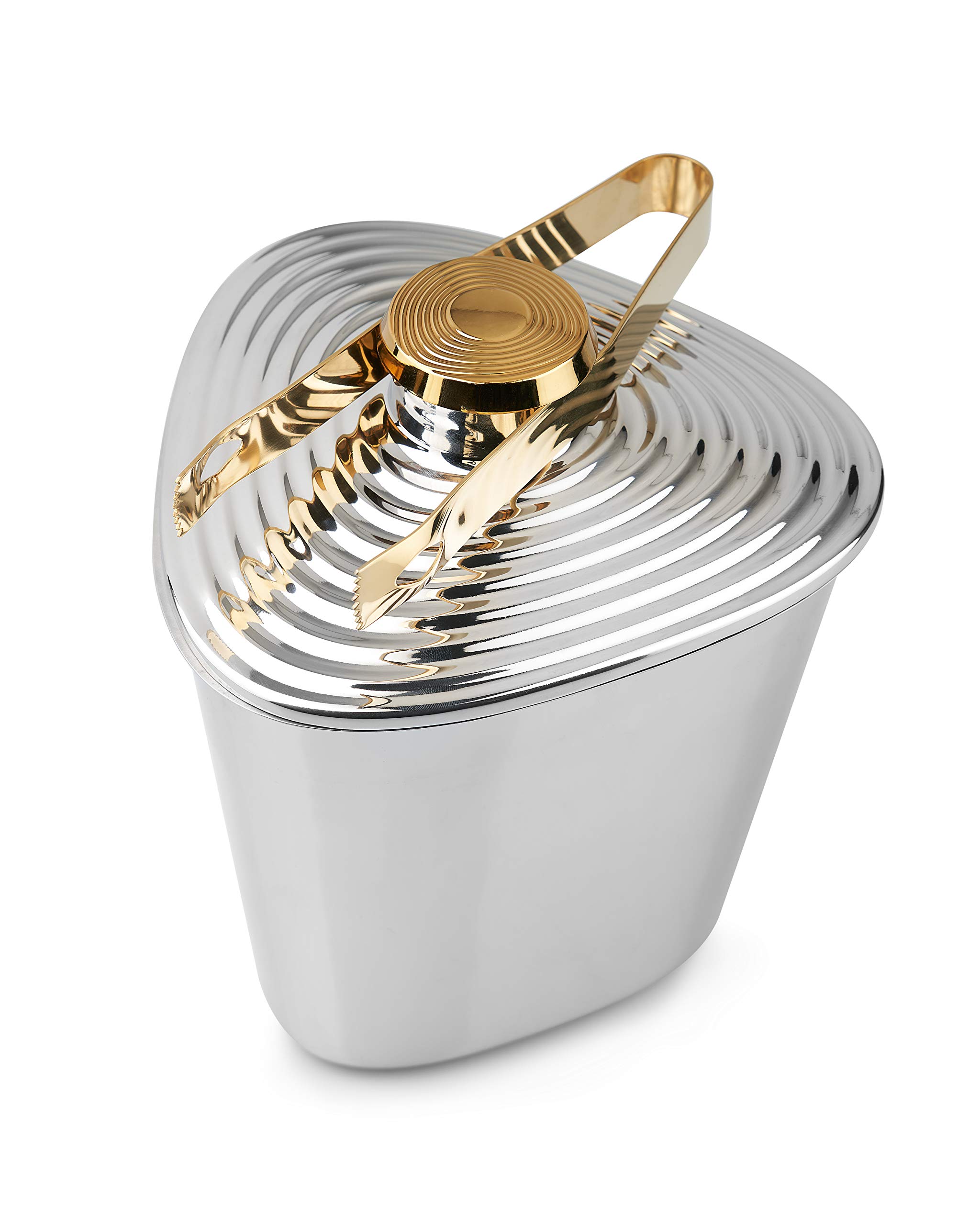 Shaze Mirror Finished Stainless Steel The Berg ICE Bucket.