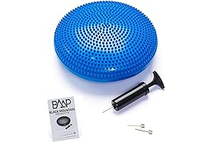 Black Mountain Products Sensory Integration Exercise Balance Stability Disc with Hand Pump
