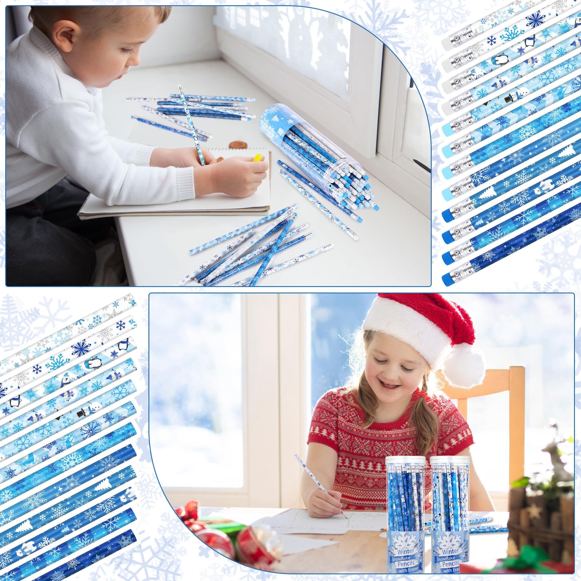Christmas Pencils Christmas Holiday Pencils For Kids Mini Wooden Xmas 9 thumbnail image