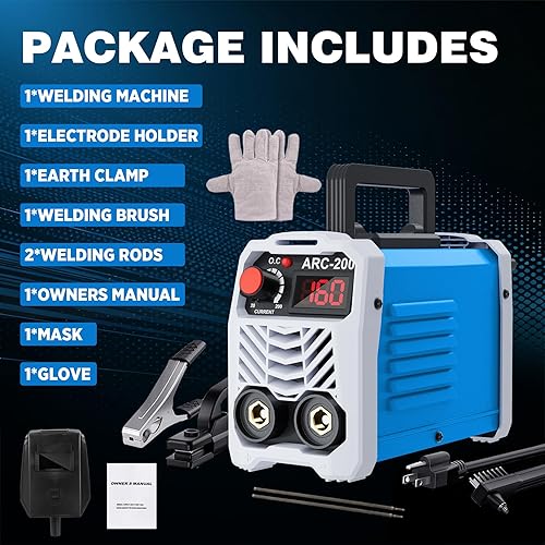 Miniatura 2 de ARC Stick Welder Machine 110V,Mini Portable Welding Machine,200A IGBT Inverter Welder Machine For Beginners,With Safe Protection,Hot