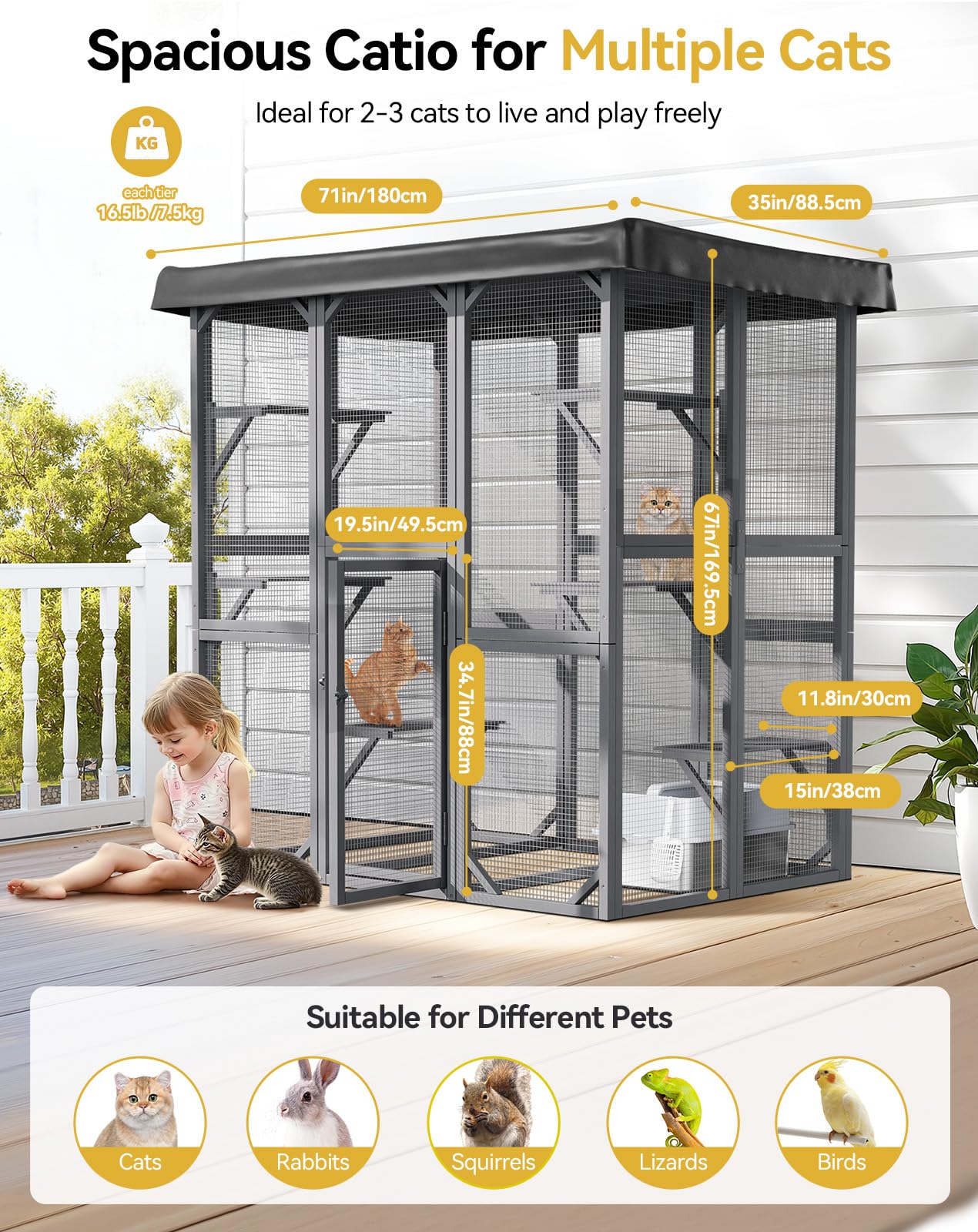 Catio Outdoor Cat Enclosure, 71