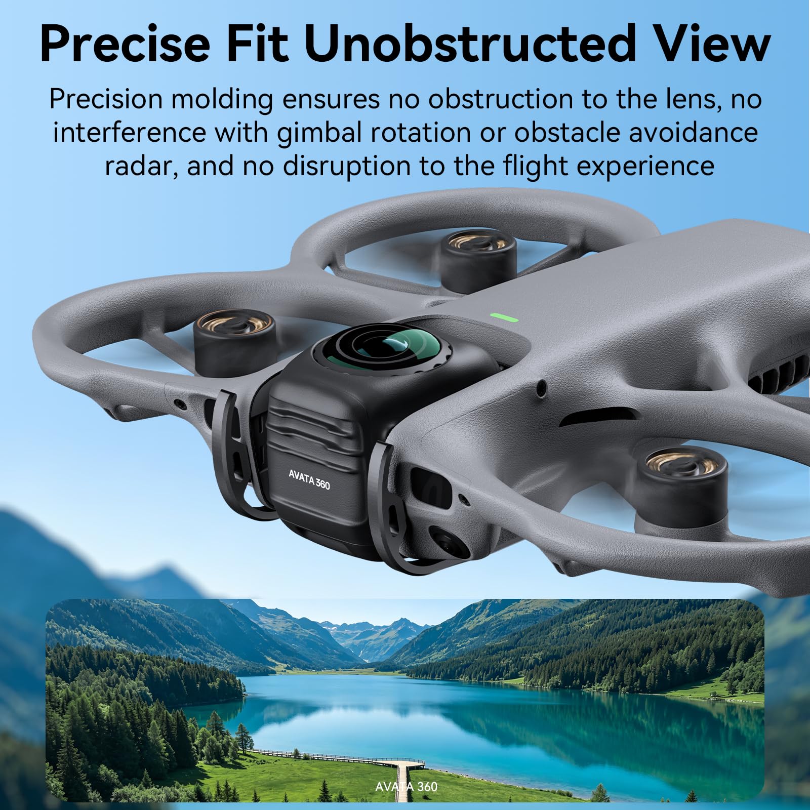 Gimbal Bumper für DJI Avata 360 - Drohnenzubehör Kameraobjektiv Metall Schutzbügel aus Aluminiumlegierung Anti-Kollisions Gimbal Schutz für DJI Avata 360 Drohnen