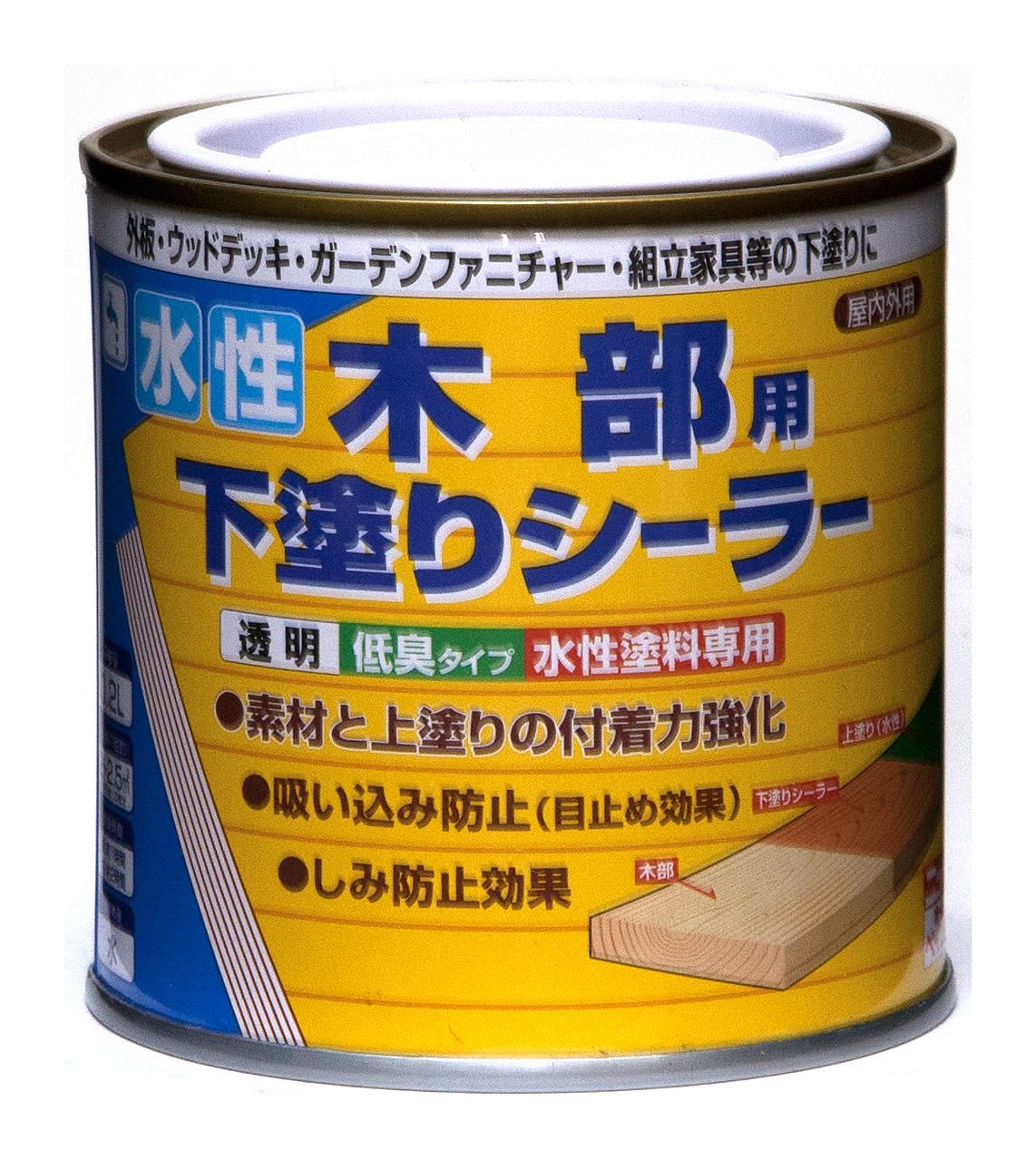 Amazon | ニッペ ペンキ 塗料 水性木部用下塗りシーラー 0.2L 水性 屋
