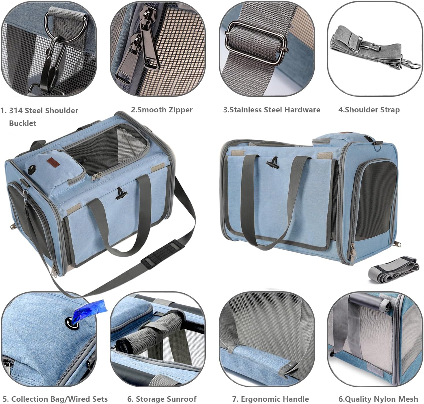 Travel in Style: The Ultimate Soft-Sided Carrier for Small Dogs and Cats