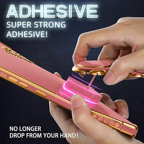 Miniatura 5 de Buleens Funda de teléfono para Motorola One 5G Ace, fundas rojas para Moto One 5G Ace 2021  Soporte de astronauta, mujeres y niñas, femenino lindo,