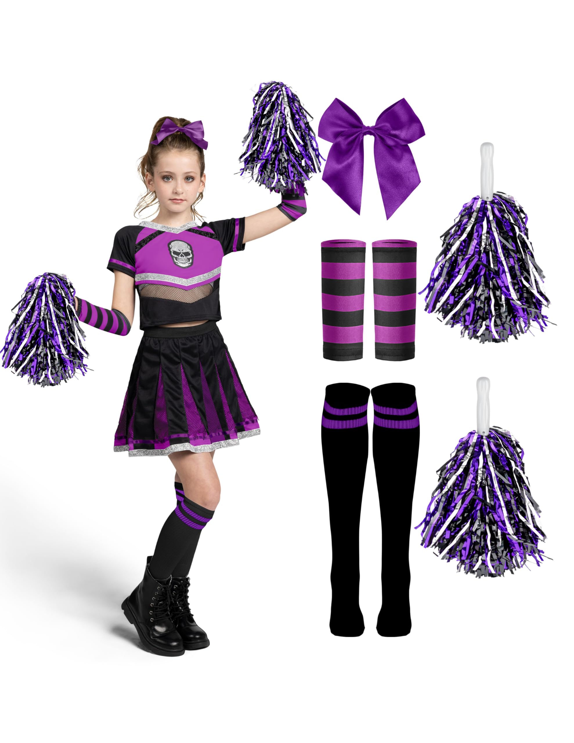 Spooktacular Creations Halloween Cheerleader Costume Girls