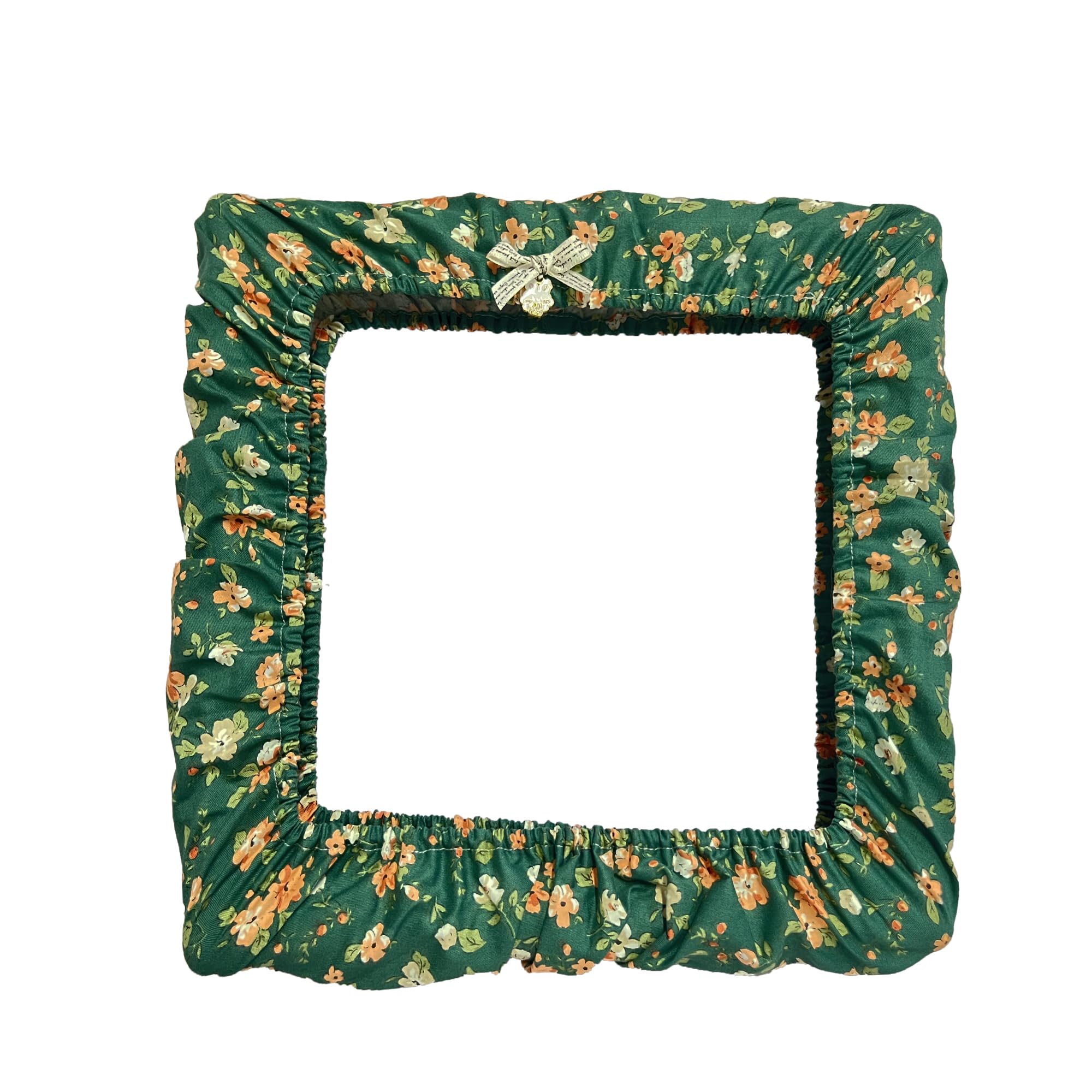 Meyago Floral Print Grime Guard 11X11 For Cross Stitch Kit Embroidery Storage 11 X 11 For Q-Snap Cover For Stitching Project Storage Ideas Cover For Frames Hand Embroidery Kit (For Q-Snap 11×11 In)