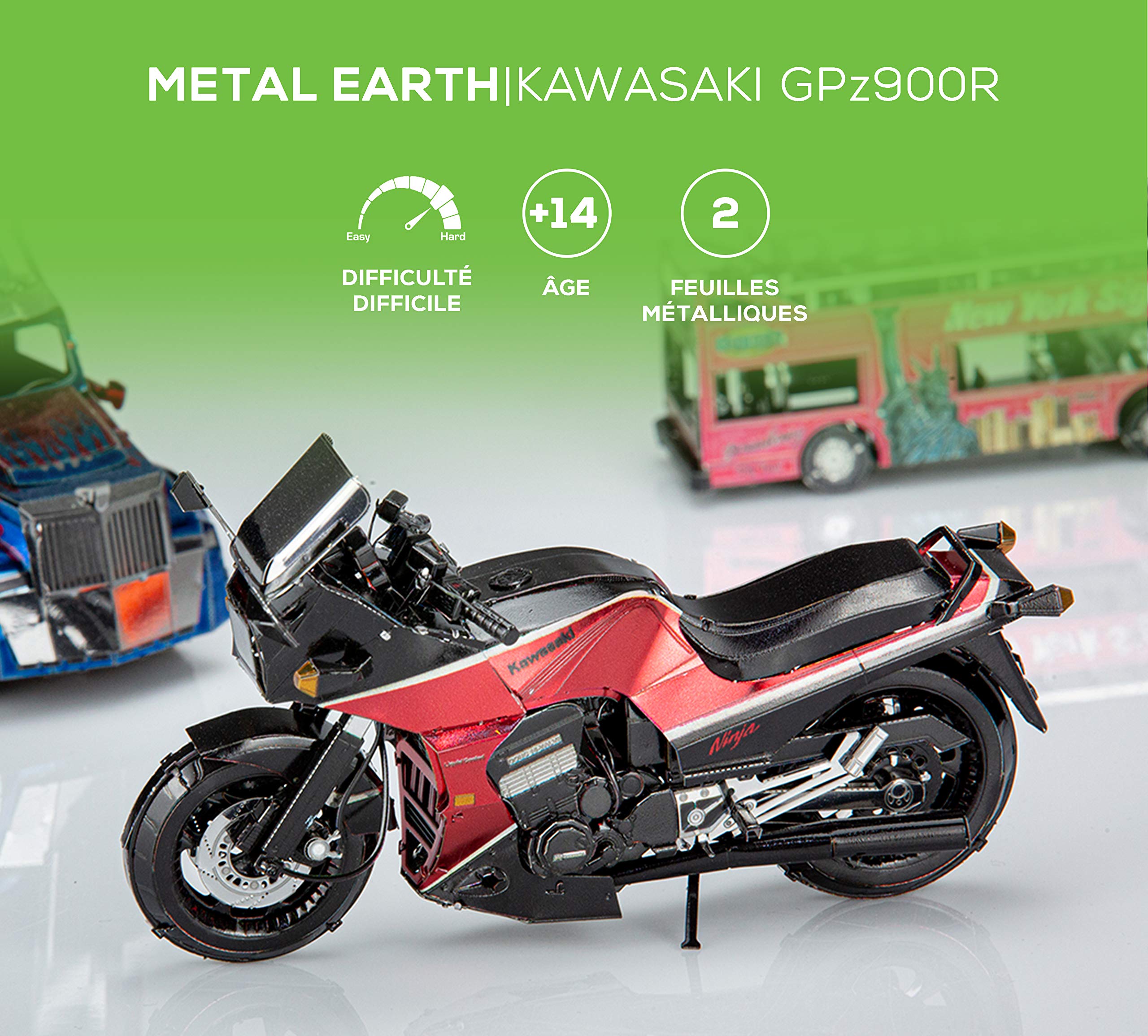 Amazon.com: Metal Earth Fascinations Premium Series Kawasaki Ninja