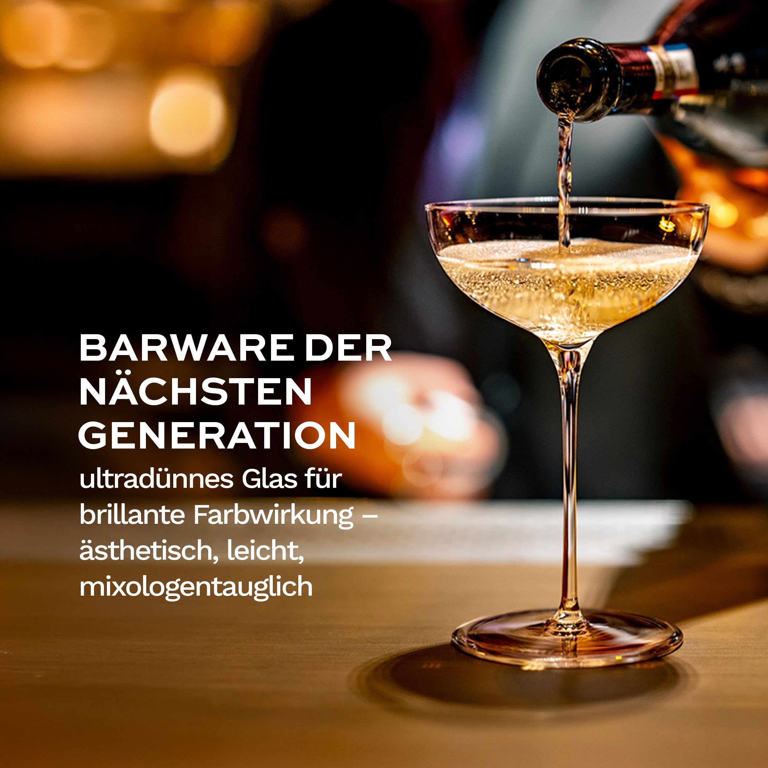 Stölzle Lausitz Kyoto Bar Cocktailschale 6er-Set 320 ml – Elegante Cocktailgläser ideal für Martini & Margarita – Stilvolle Kristallgläser für Cocktails – Spülmaschinengeeignet & stoßfest