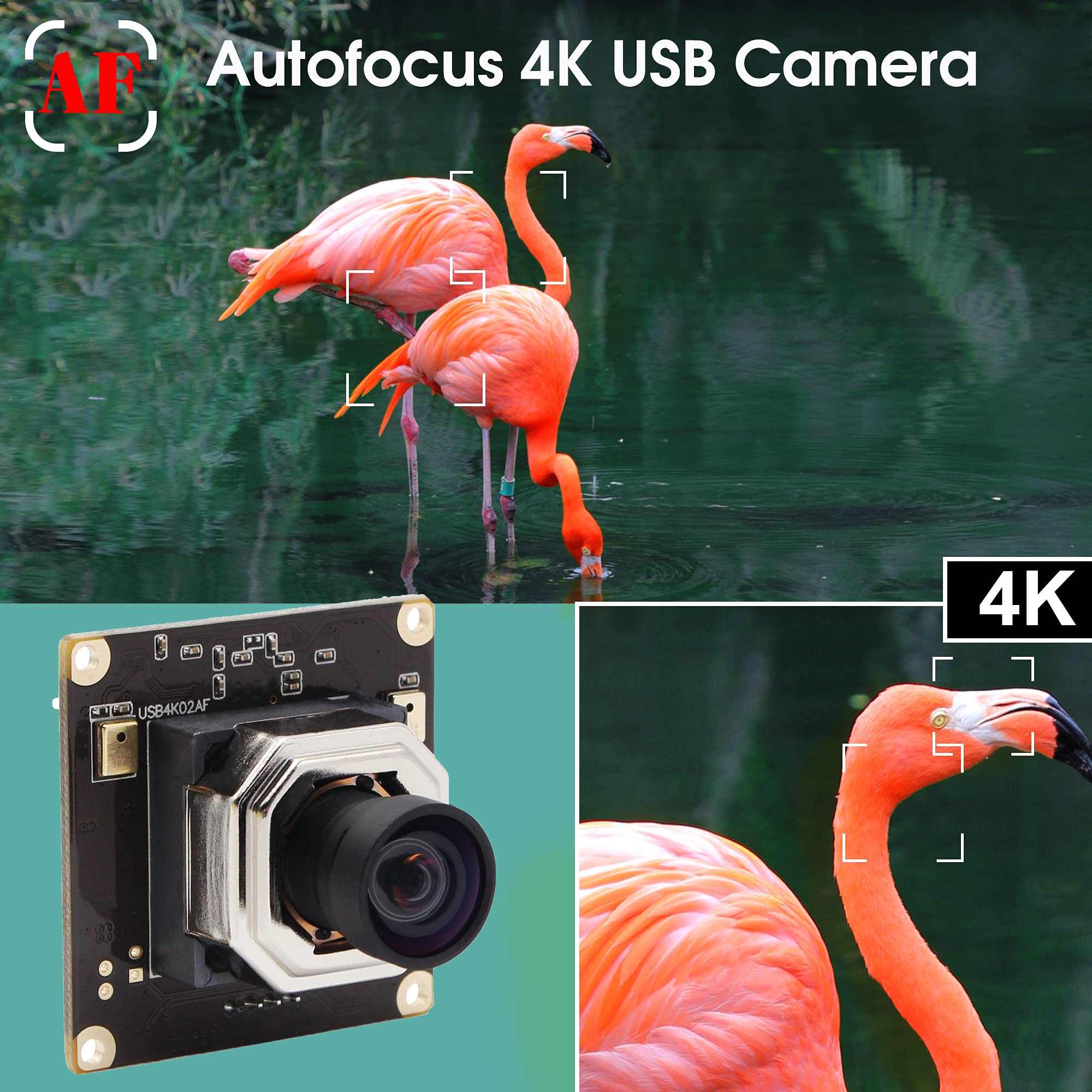 Svpro 4K USB Camera Ultra HD Webcam With Zoom Lens 2.8-12 Mm, Manual Focus Camera Web 3840 X 2160 30fps With IMX415 Sensor Camera USB 2.0 UVC Video Camera For Mac/Windows/Linux/Android