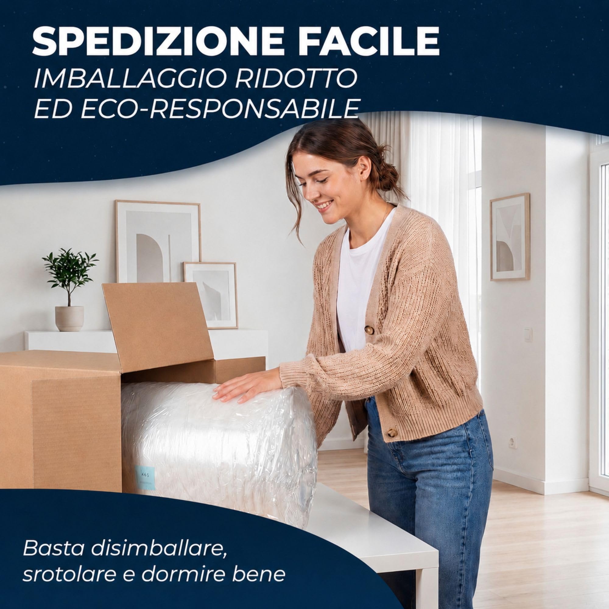 Materasso Memory 160x190x17, Aloe Vera Made in Germany certificato OEKO-TEX