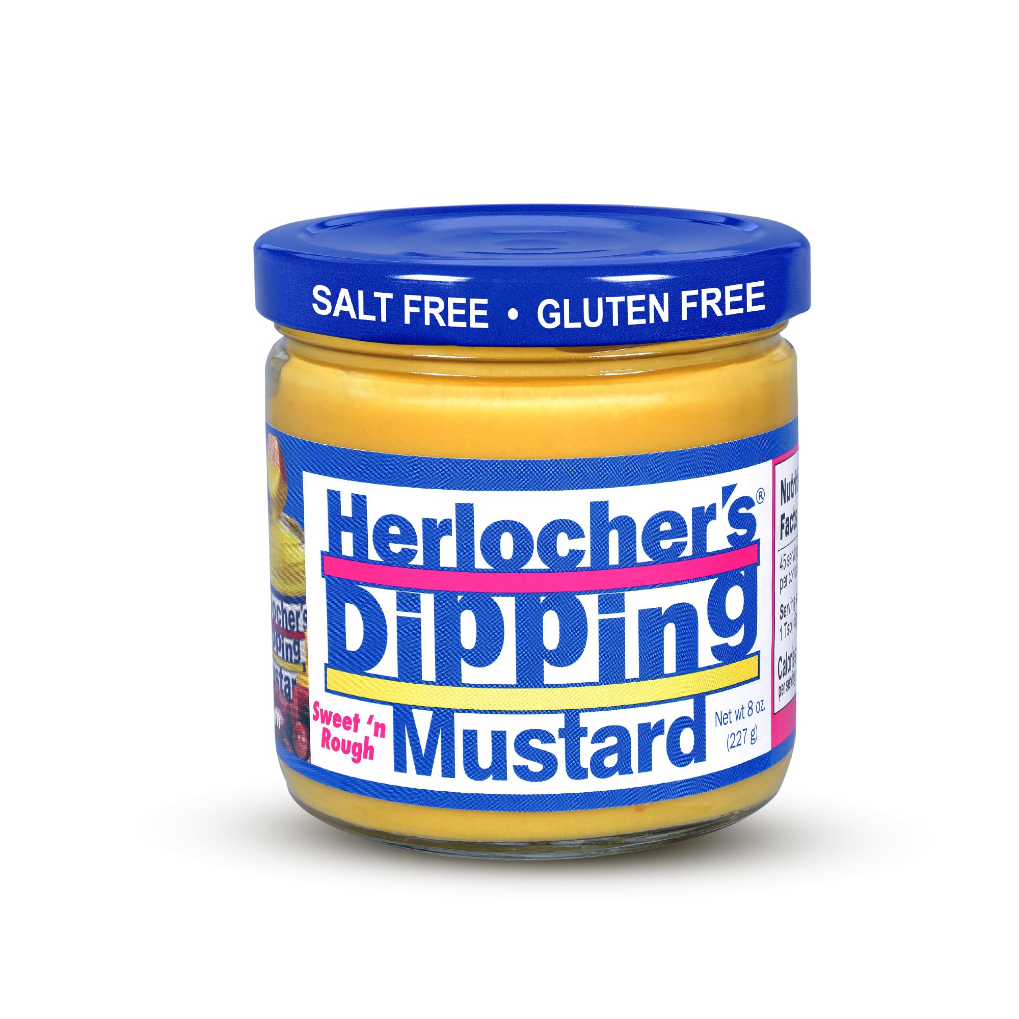 Herlocher’s Dipping Mustard – Sweet & Tangy Mustard Dip, 8 oz Jar | Gluten-Free, Salt-Free, Fat-Free | Perfect Pretzel & Snack Dip | Made in USA (Pack 2) (Pack 3)
