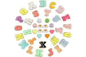 Varsity Letter Stickers: A-Z Adhesive Chenille Letter Patches