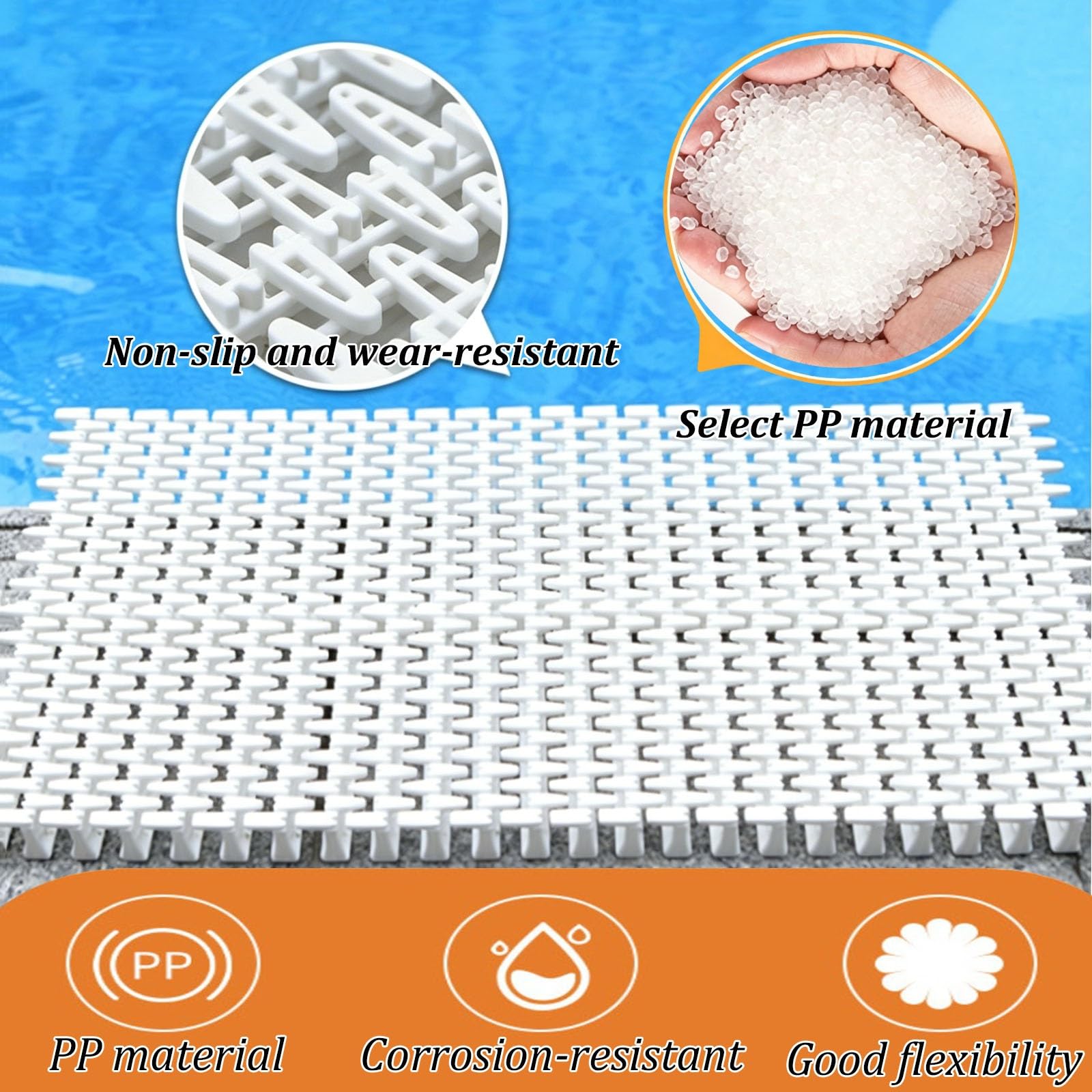 Griglia di Scarico angolare a Incastro, Copertura modulare per canali di scolo e sfioro, Ideale per Piscine e Aree Esterne(4pcs,30cm)