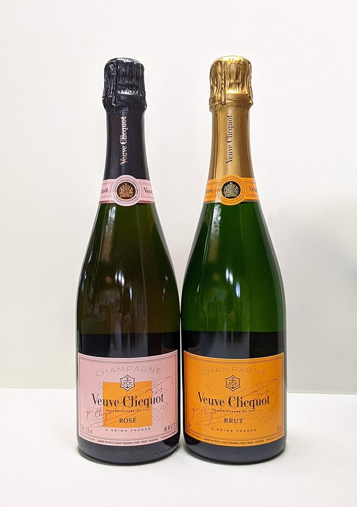 ヴーヴクリコ イエロー&ローズラベル750ml 2本セット Amazon.co.jp: 【ギフト】ヴーヴ クリコ イエローラベル750ml＆