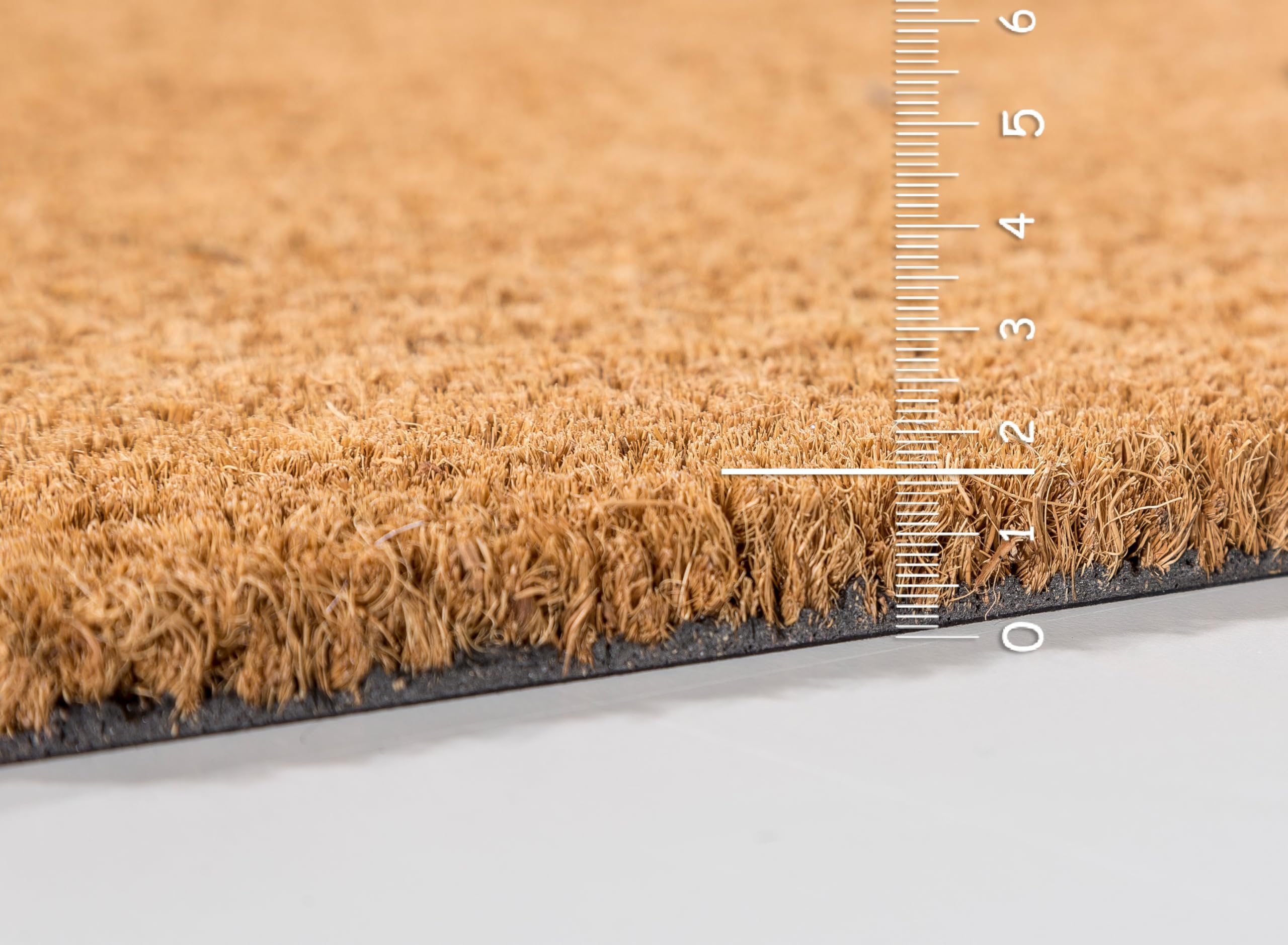 Robuste DIY Fußmatte Kokos 240x100cm (Rechteckig) - Kokosmatte 16 mm natur
