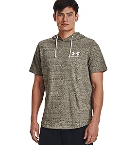Under Armour mens Rival Terry Short-sleeve Hoodie