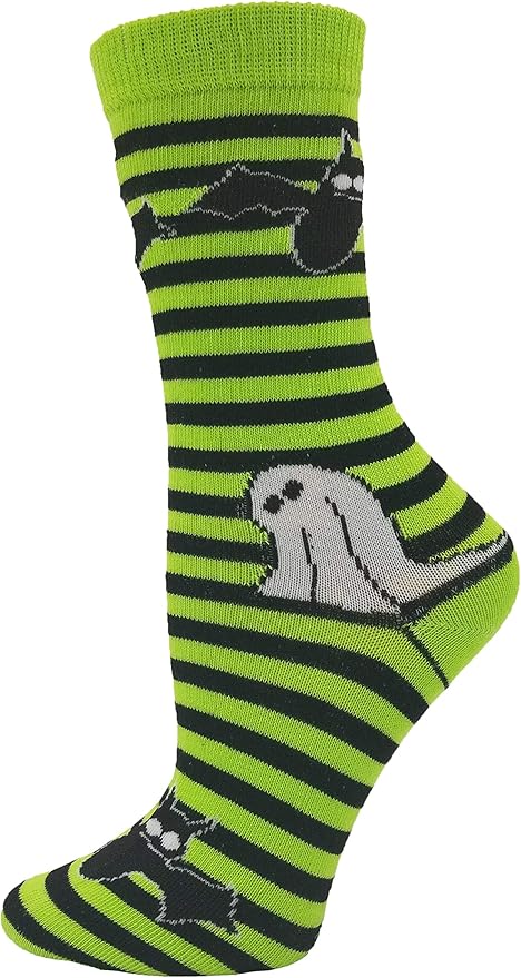 Calcetines Halloween Mujer 12 Pares Estampados Calabazas Fantasmas miniatura 3