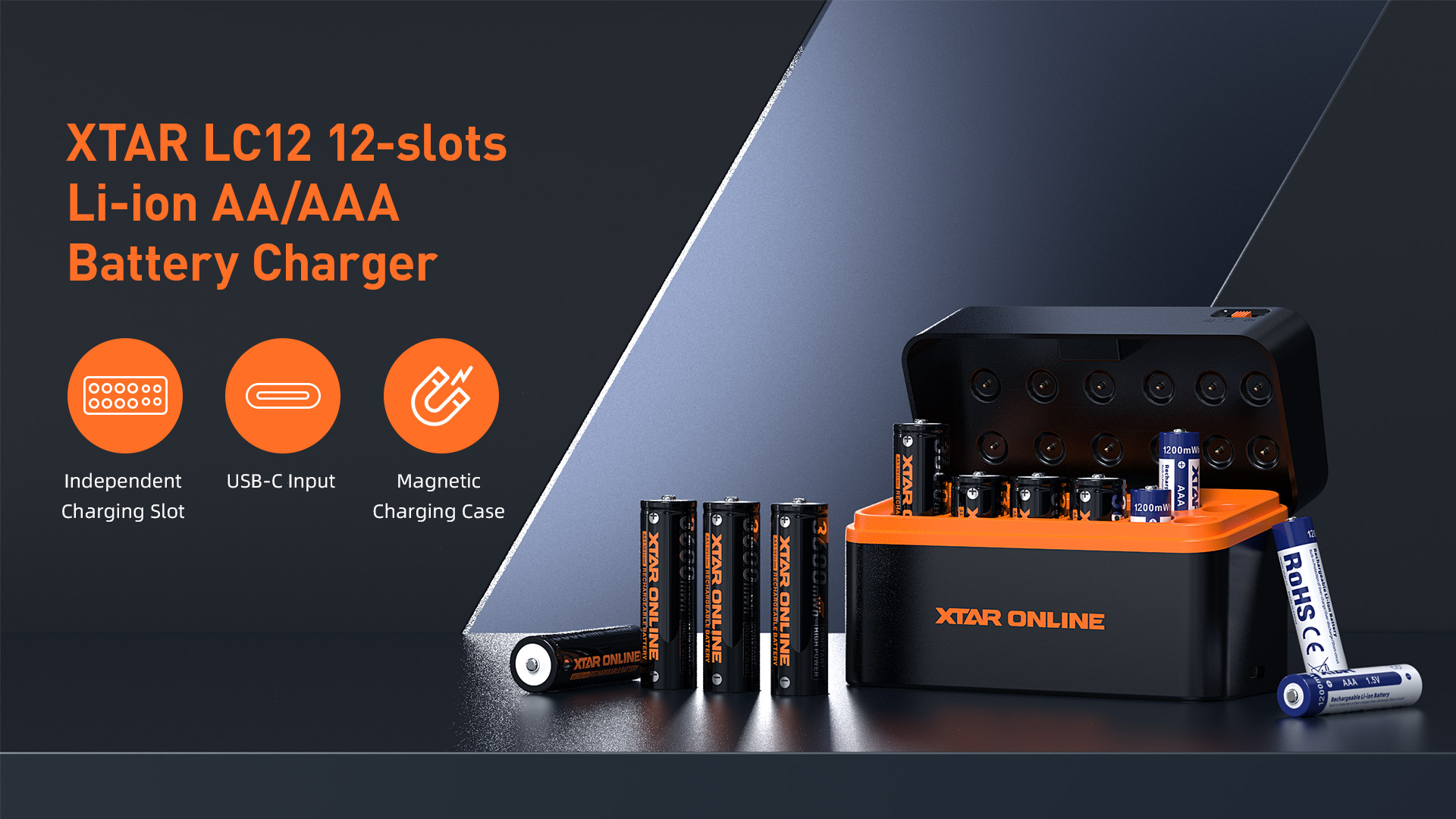 Amazon.com: XTAR aa Rechargeable Batteries with Charger LC12 