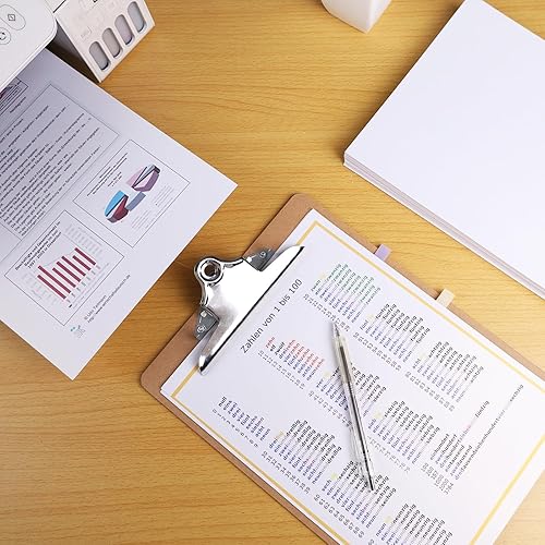 Miniatura 5 de Shindel 100 hojas de cartulina metálica con purpurina A4, papel blanco brillante para manualidades, cartulina prémium para hacer tarjetas,