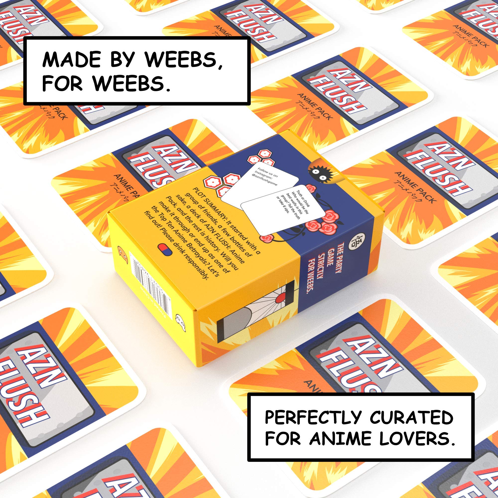 Amazon.com: AZN FLUSH: Anime Pack - Relatable Funny Card Game for Anime  Lovers : Toys & Games